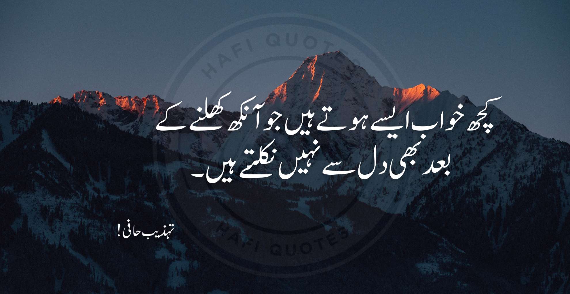 Tehzeeb Hafi Poetry